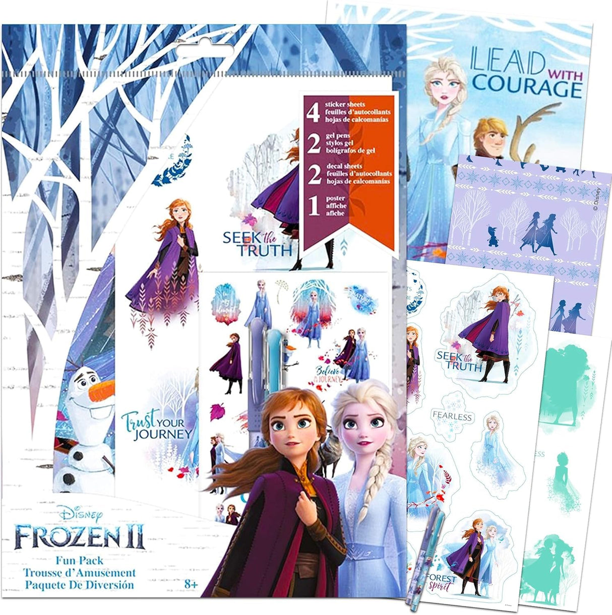 Disney Frozen Paint Your Own Figurines Set - Bundle with DIY Painting Set Featuring Frozen Plus Stickers and More | Paint Your Own Frozen Figures Disney
