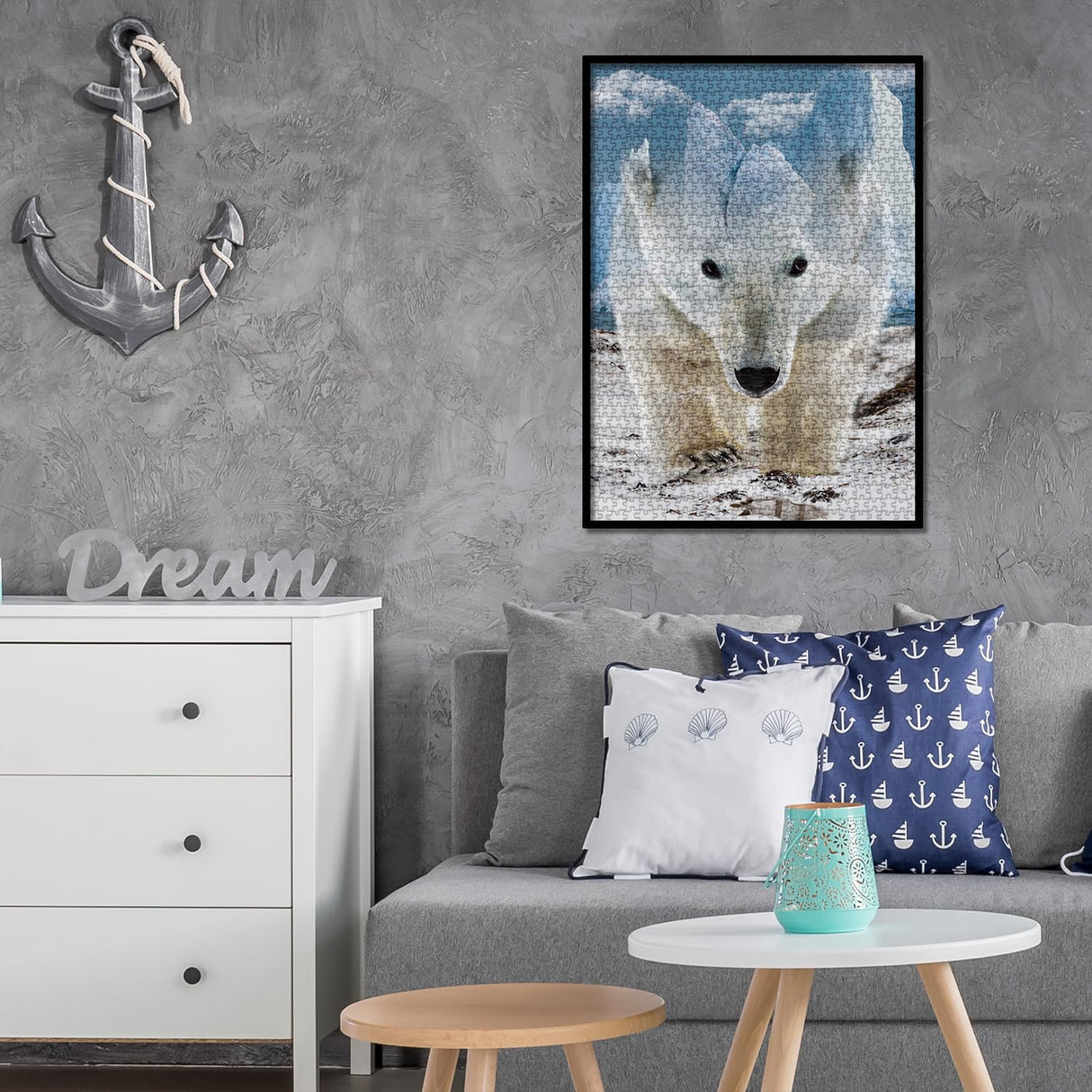 Animal Bear Jigsaw Puzzle for Adult 1000 Piece, Challenging Impossible Difficult Hard Puzzles for Adult, Nature Wildlife Hunting Puzzle 1000 Pieces BBOLDIN