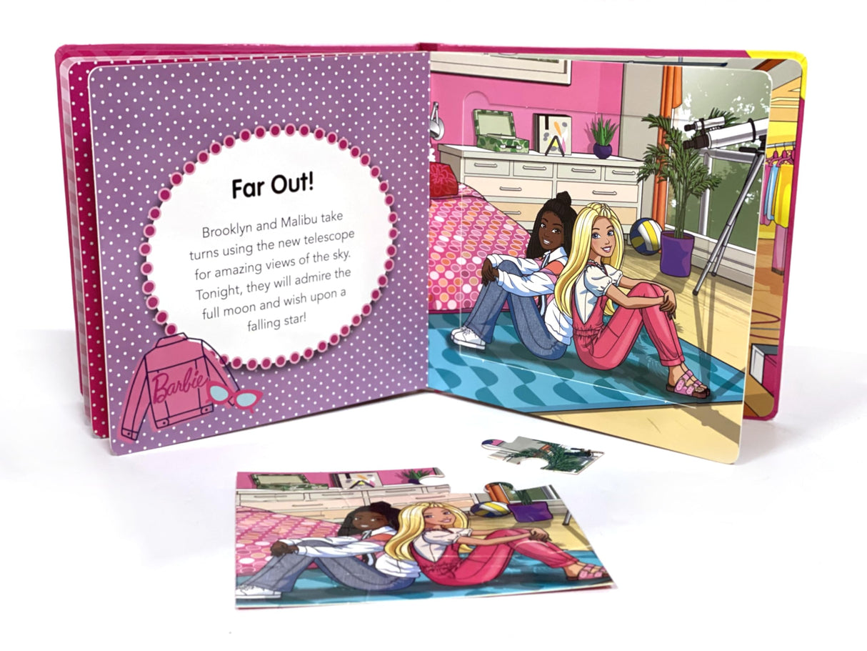 Barbie My First Puzzle Book - Jigsaw Puzzles for kids, 10-page board book, 5 puzzles to enjoy Phidal