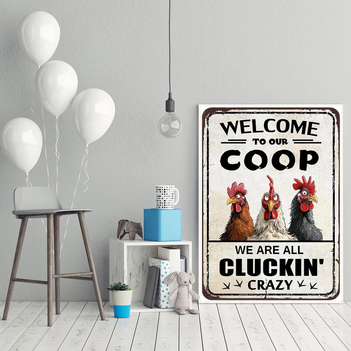 5D Rooster Diamond Painting Kits for Adults Beginners,DIY Funny Chicken Diamond Art,5D Full Round Drill Diamond Dot Gem Art Kits,Home Wall Decor 12x16 Inch AREOPNMG