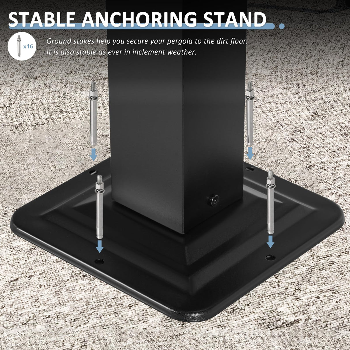 Aoxun 12x14FT Aluminum Pergola, Outdoor Retractable Pergola with Upgraded Canopy Cover, Heavy Duty Metal Pergolas and Gazebos with Adjustable Sun Shade for Modern Patio, Backyard, Deck, Garden Aoxun