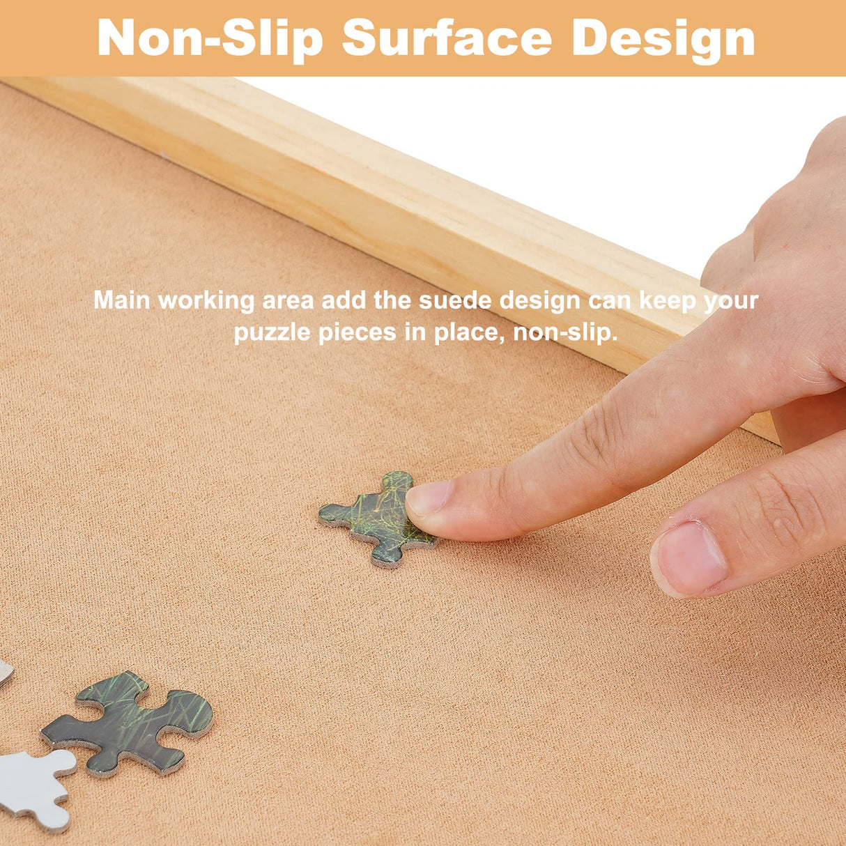 Redipo 1500 Pieces Wooden Jigsaw Puzzle Board with 4 Drawers for Storing Puzzles, 26” x 35” Large Portable Jigsaw Puzzle Table with Puzzle Cover, Non-Slip Plateau Work Surface for Adults and Kids Redipo