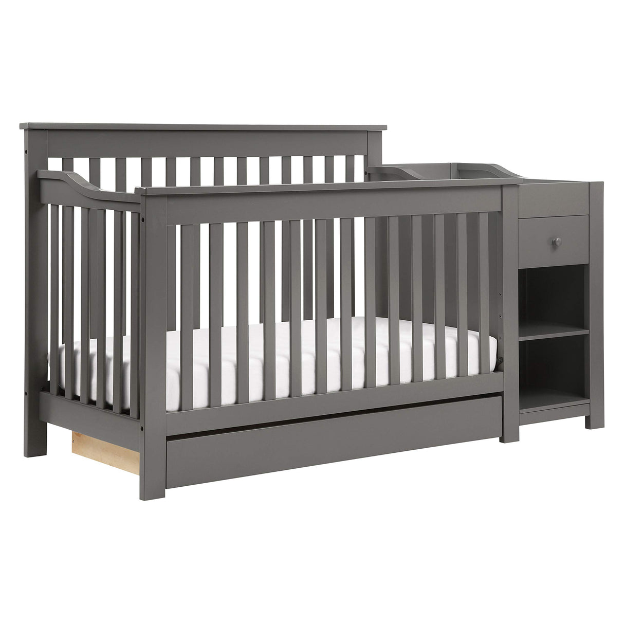DaVinci Piedmont 4-in-1 Convertible Crib and Changer Combo in Slate DaVinci