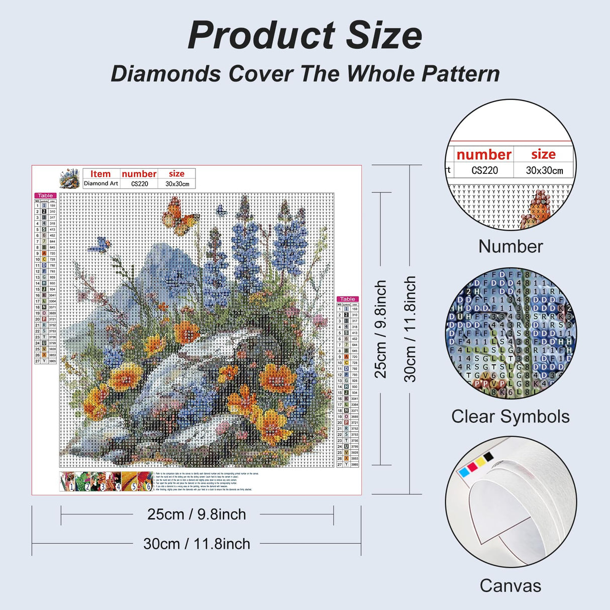 Acudotr Flower Diamond Painting Kits for Adults, 5D DIY Diamond Art Kits for Beginners, Full Drill Diamond Painting Kits for Home Wall Decor, 12x12 Inch Acudotr