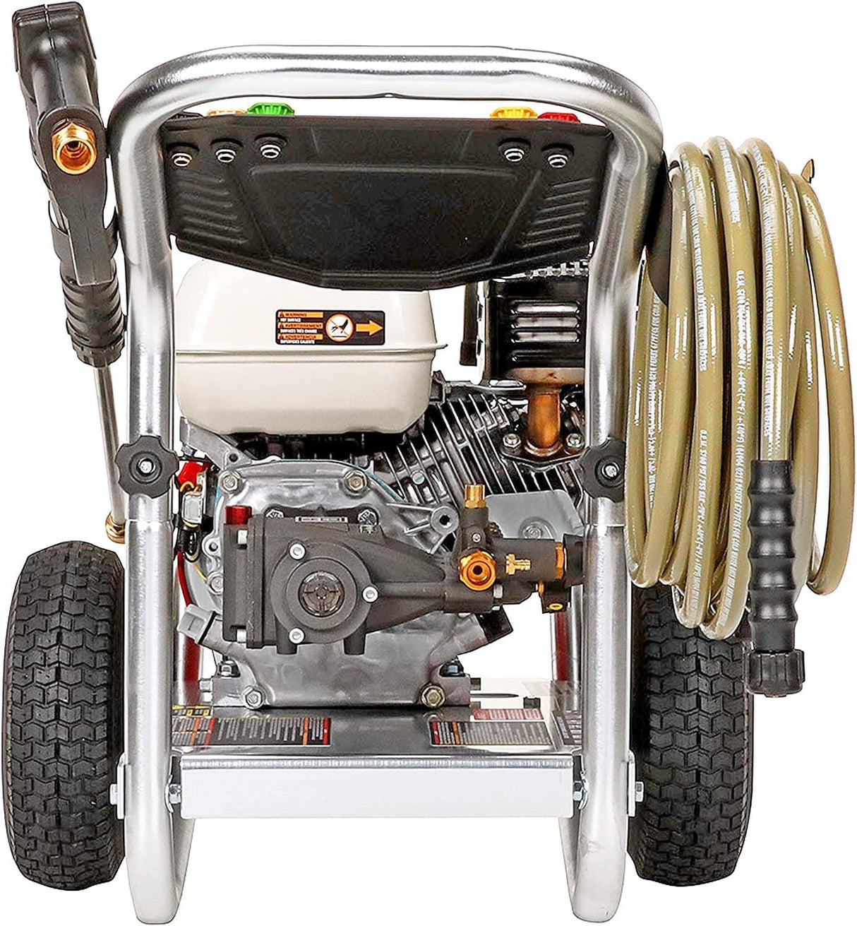 SIMPSON Cleaning ALH3425 Aluminum Series 3600 PSI Gas Pressure Washer, 2.5 GPM, Honda GX200 Engine, Includes Spray Gun and Extension Wand, 5 QC Nozzle Tips, 5/16-inch x 35-foot MorFlex Hose, 49-State SIMPSON