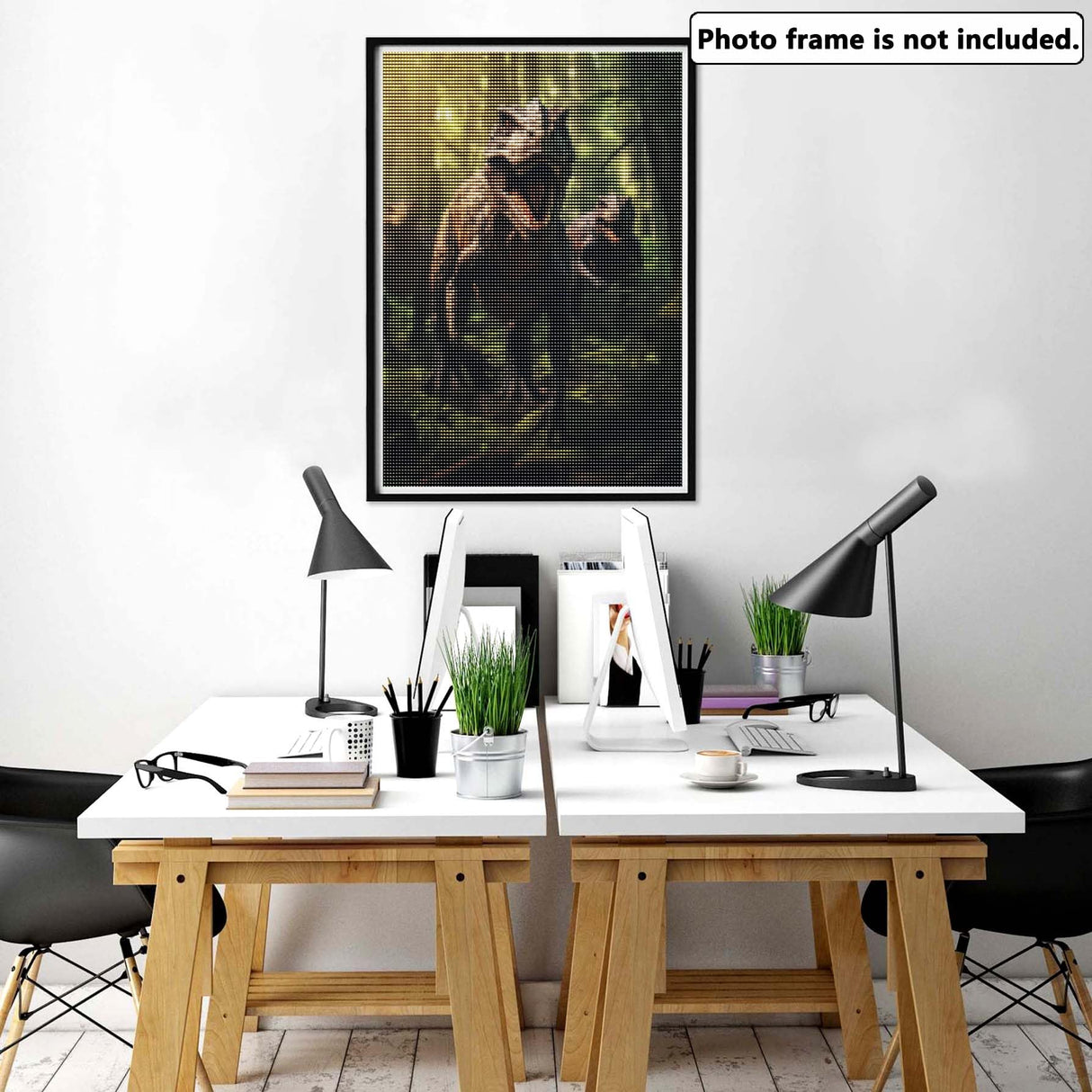 Yomiie 5D Diamond Art Painting Kits Dinosaur, Paint with Diamonds Art Forest Animals DIY Full Round Drill Kits, Embroidery Picture Rhinestone Diamond Crystal Craft Canvas Home Wall Decor 12x16 inch Yomiie
