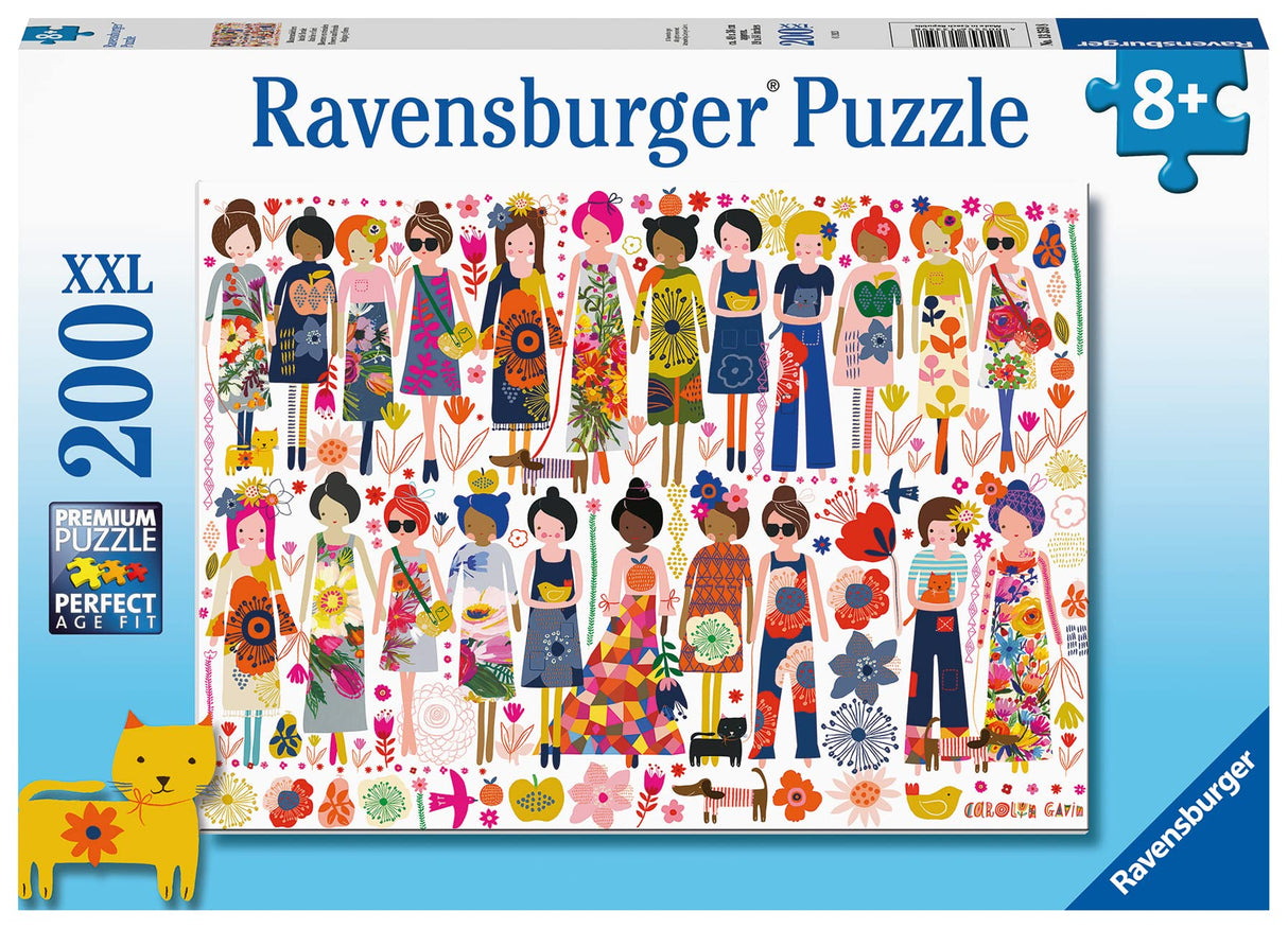 Ravensburger Flowers and Friends XXL Jigsaw Puzzle | 200-Piece Set for Kids, Durable & Colorful | Promotes Cognitive Skills | FSC-Certified - Environmentally Friendly Ravensburger