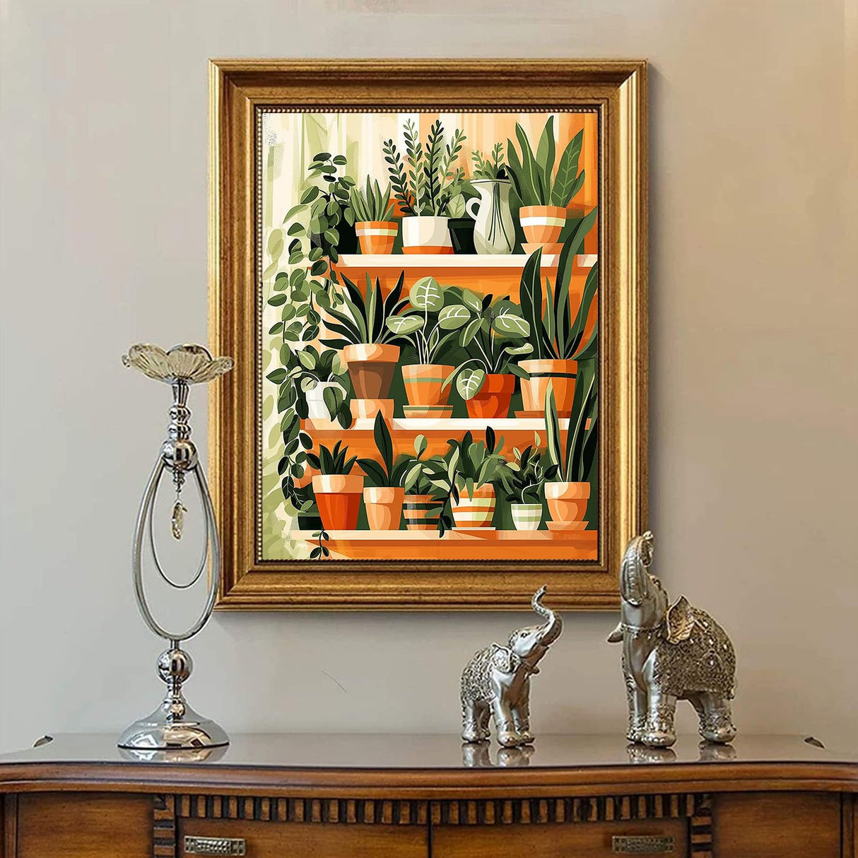 Plant Diamond Painting Kits for Adults - Potted Diamond Art Kits for Adults, Round 5D Gem Art Kit for Adult DIY Crafts Kit Gift Home Wall Decor Gifts (16x12 inch) xackcme