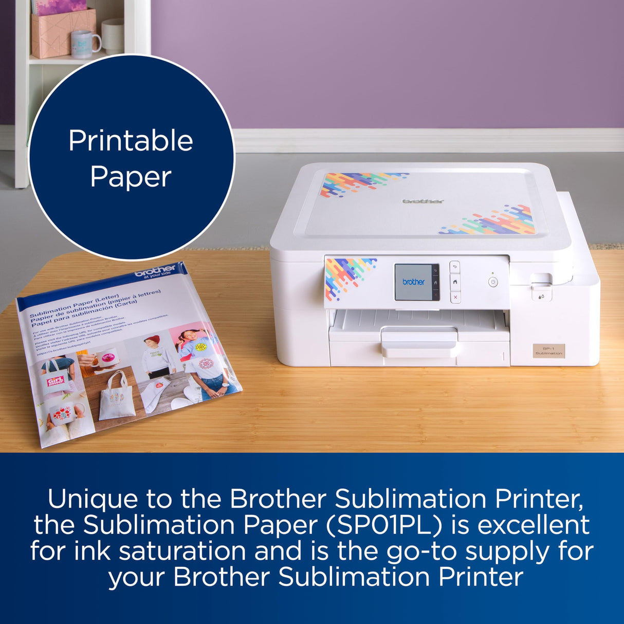 Brother Sublimation Paper Pack (100 Sheets), white Brother