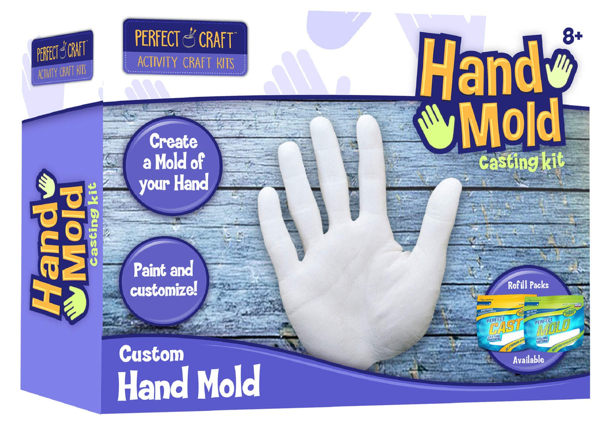 Perfect Craft Hand Mold, Cast & Paint Kit with Perfect Cast Casting Material Perfect craft