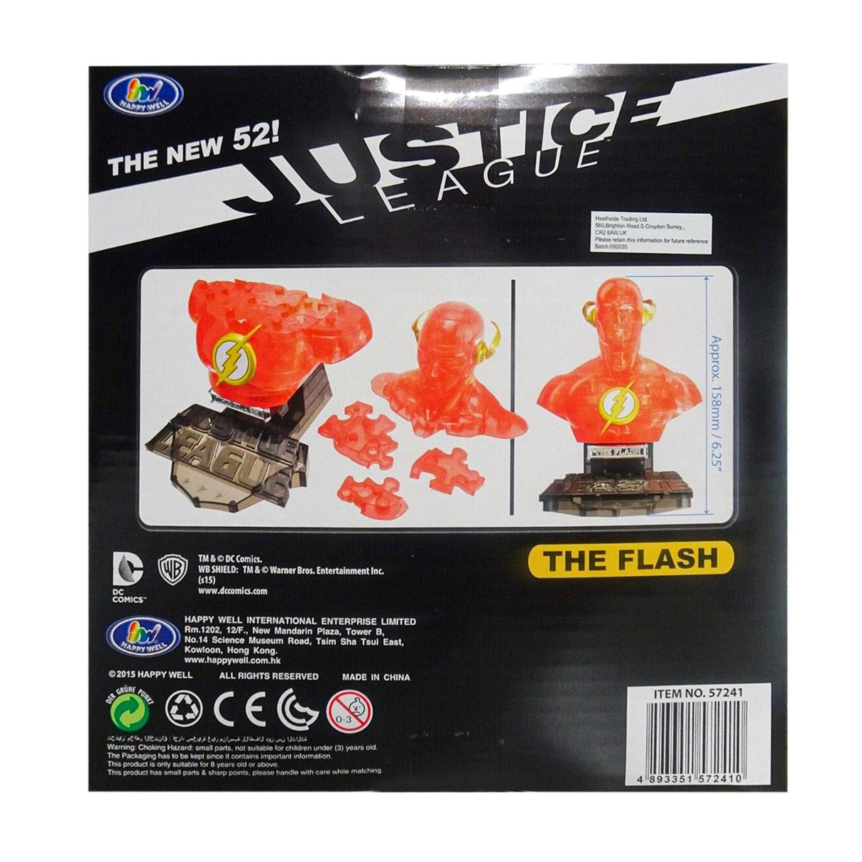 Eaglemoss DC The Flash 72 Piece 3D Jigsaw Puzzle | Crystal Color The Flash