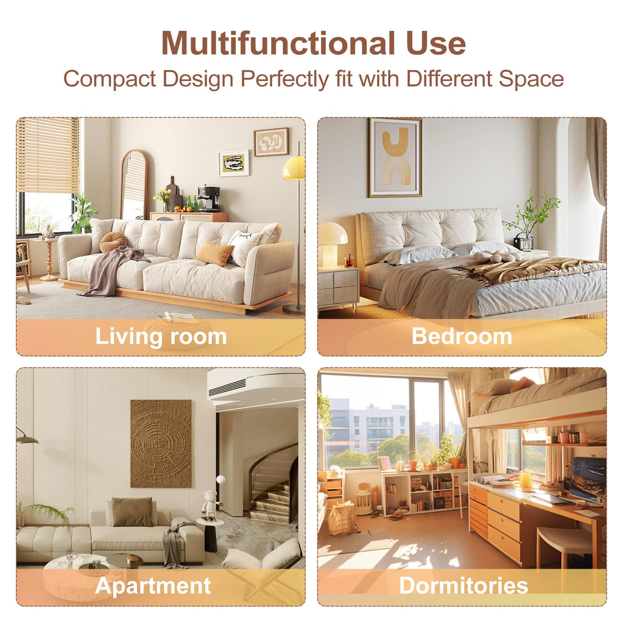 HedoAjim 24" Acrylic Coffee Table with White Wood Tabletop, Minimalist Stylish Modern Square Center Table for Living Room,Led Living Room Table with Storage Shelf & Acrylic Frame for Small Space HedoAjim