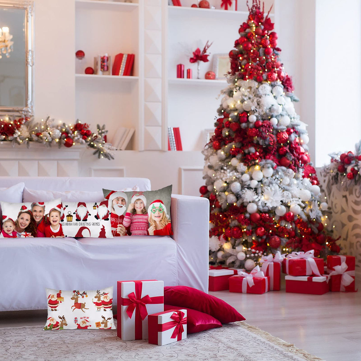 Sublimation Blank Pillow Covers White Polyester Peach Skin Pillow Cases Heat Transfer Cushion Covers DIY Printing Throw Pillow Case Covers 2 Rolls 10 mm x 108 ft Heat Tape (6 Pillowcase,12 x 20 Inch) Breling