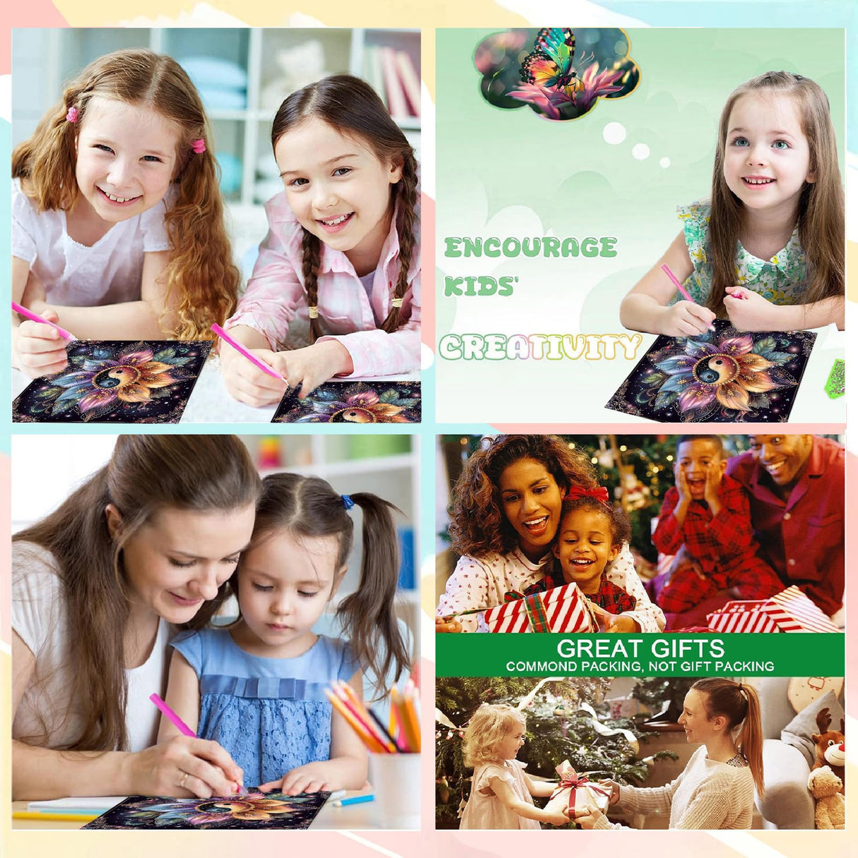 Mandala Special Shape Diamond Painting Kits- Flower Crystal Art Diamond Art Kits for Adults, 5D Rhinestone Painting for Gift Home Wall Decor(12x12inch) GOUGOUFAFA