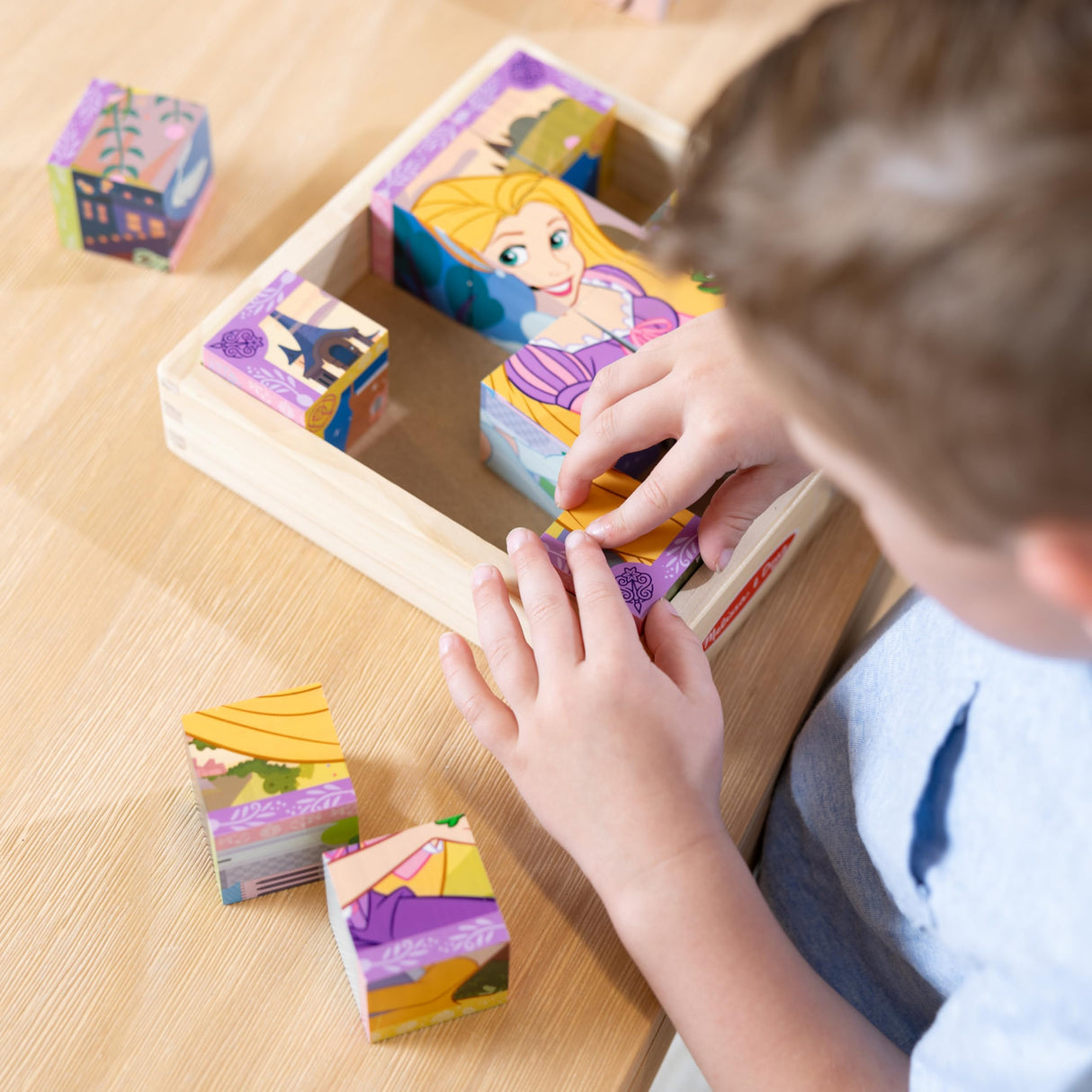 Melissa & Doug Disney Princess Wooden Toy Cube Puzzle Blocks for Boys and for Girls 3+ - FSC Certified Melissa & Doug