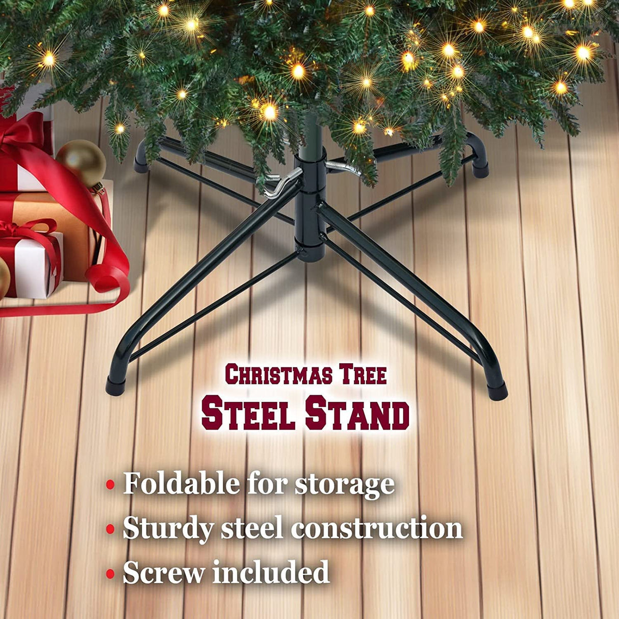 Christmas Tree Stand for Artificial Trees, Tree Stand, Suitable for Artificial Trees Ranging From 4 Feet to 6 Feet, Tree Stand for Artificial Tree, Christmas Tree Legs Replacement Plastic, 40cm YEYUXWT