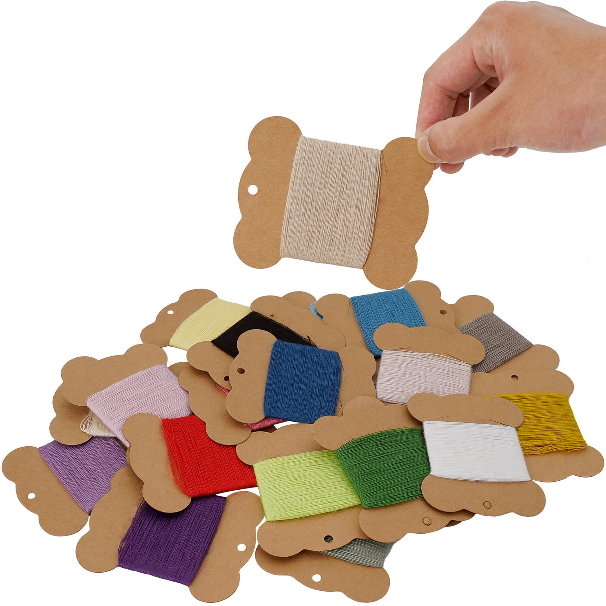 Connimonet Wool Embroidery Thread Kit 20Pcs Wool Blend Thread for Embroidery for Hand Sewing DIY Wool Thread for Embroidery 42S/2 Machine Sewing Thread (Colour B) Connimonet