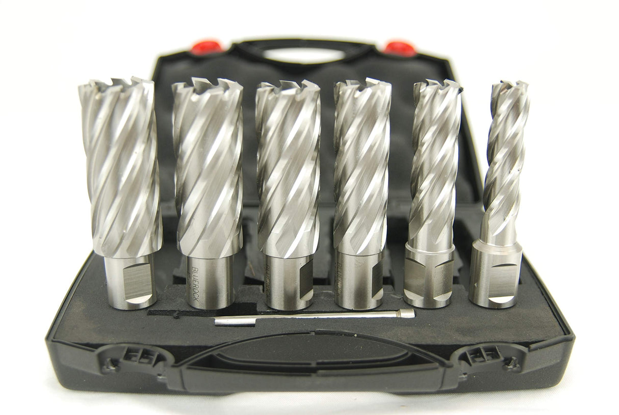 BLUEROCK Magnetic Drill Model BLACK BRM-35-B w/ 2" Annular Cutter Set Mag Set BLUEROCK