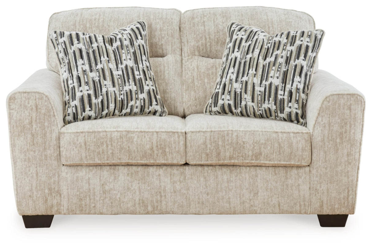 Signature Design by Ashley Lonoke Contemporary Loveseat for Living Room, Beige Signature Design by Ashley