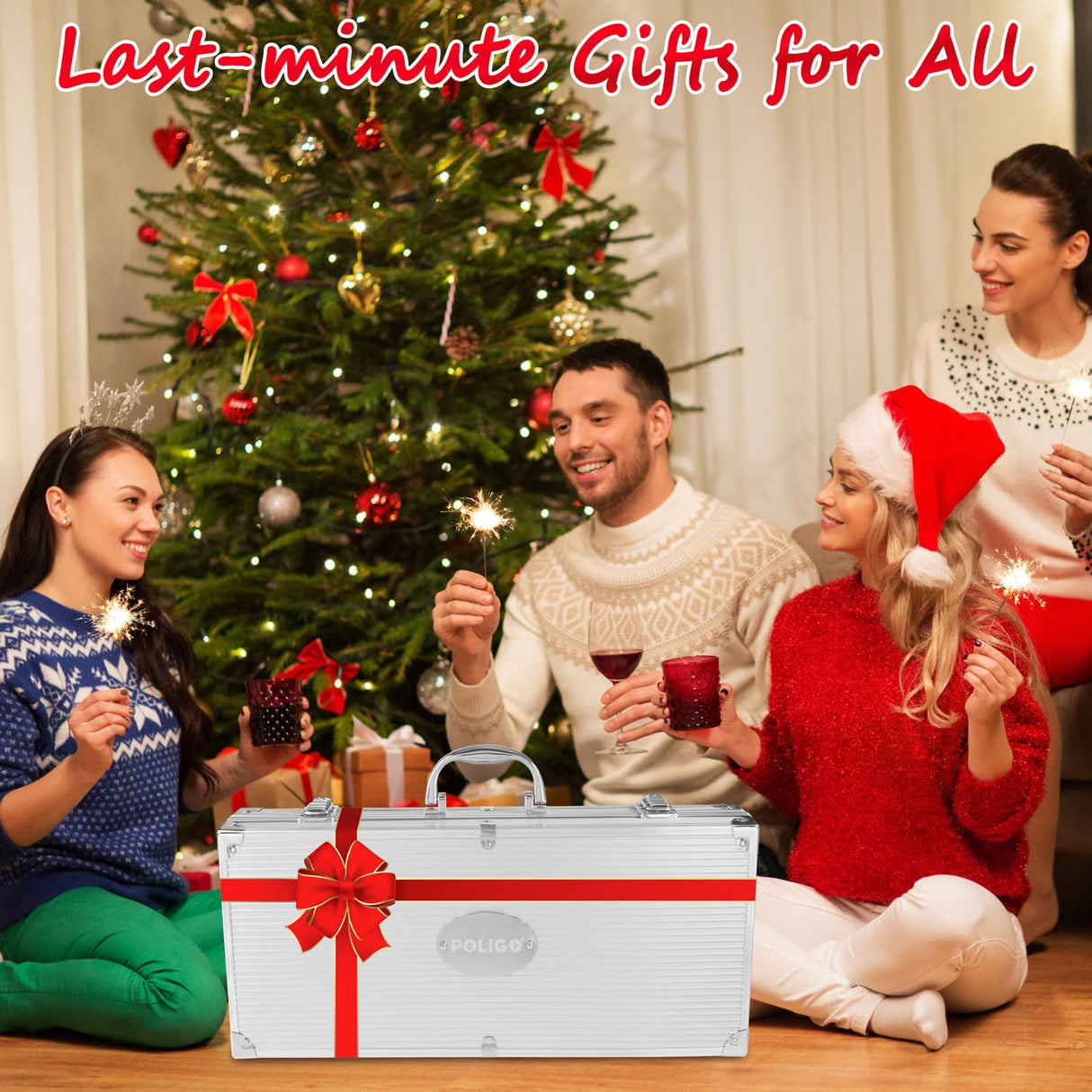 POLIGO 22PCS Heavy Duty BBQ Grill Accessories Set, Non-Slip Grill Tools for Outdoor Grill Set Thicker Stainless Steel Grill Utensils Set, Deluxe Grilling Tools Set in Aluminum Case Ideal Gifts for Men POLIGO