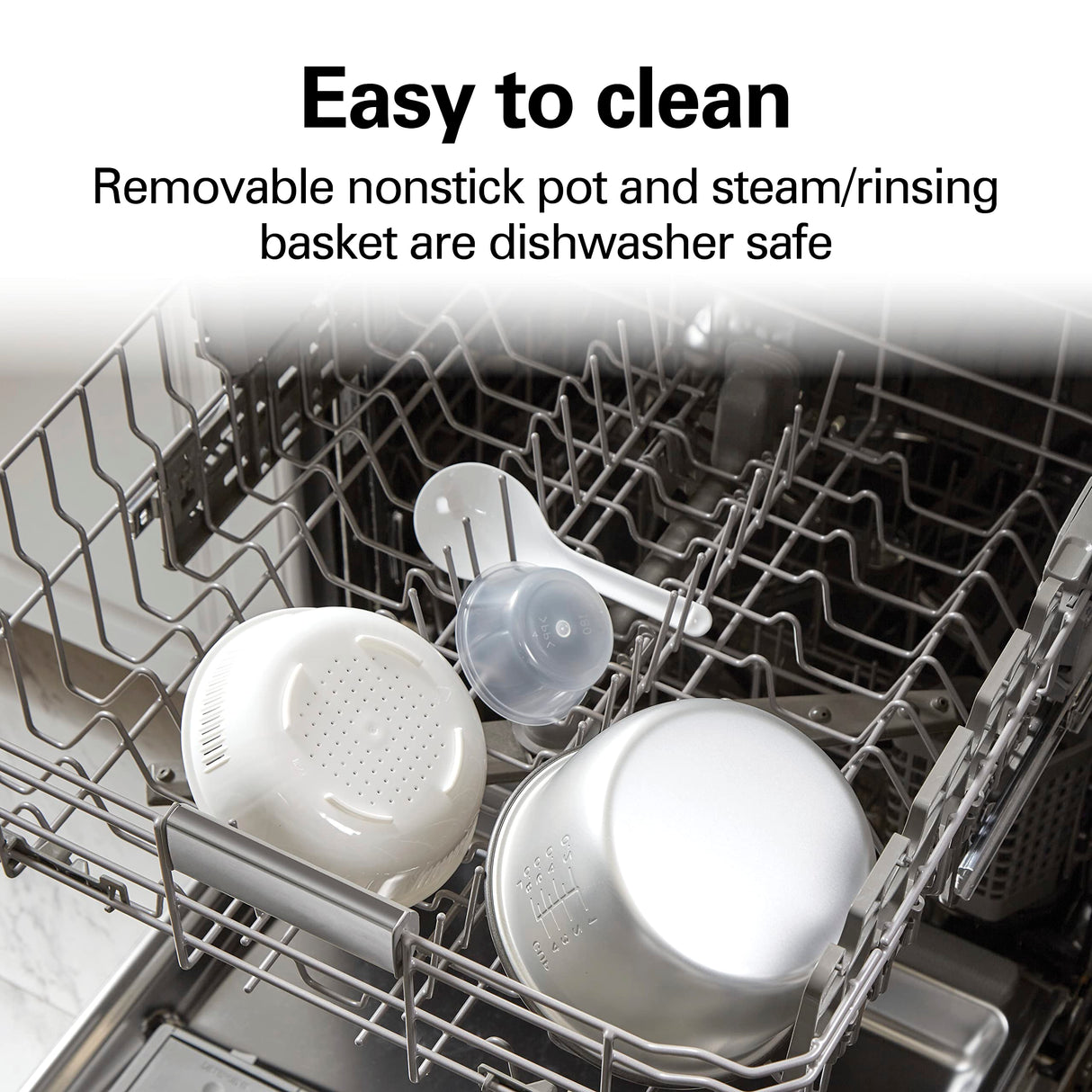 Hamilton Beach Digital Programmable Rice Cooker & Food Steamer, 8 Cups Cooked (4 Uncooked), With Steam & Rinse Basket, Stainless Steel (37518) Hamilton Beach