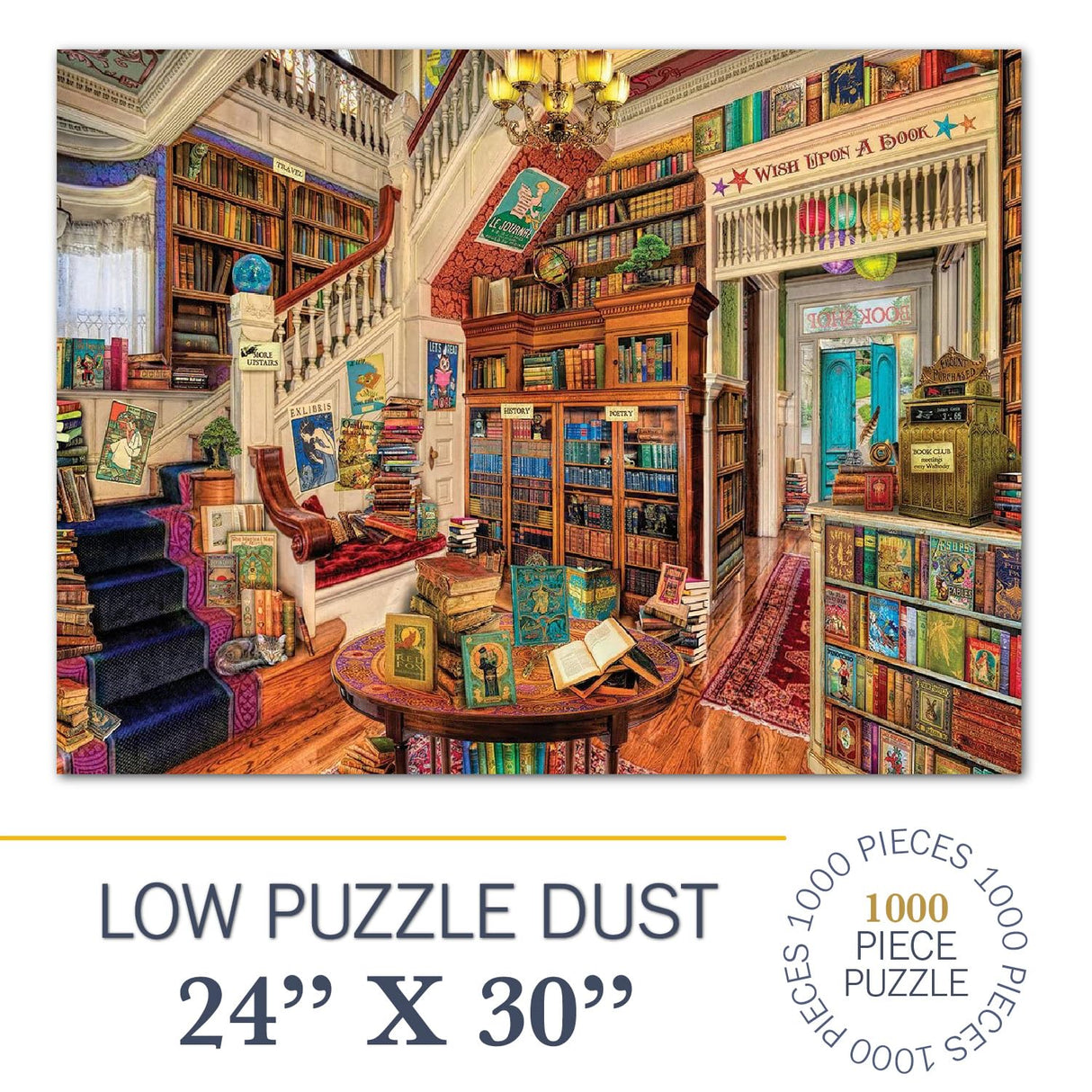 White Mountain Puzzles Readers Paradise - 1000 Piece Jigsaw Puzzle White Mountain