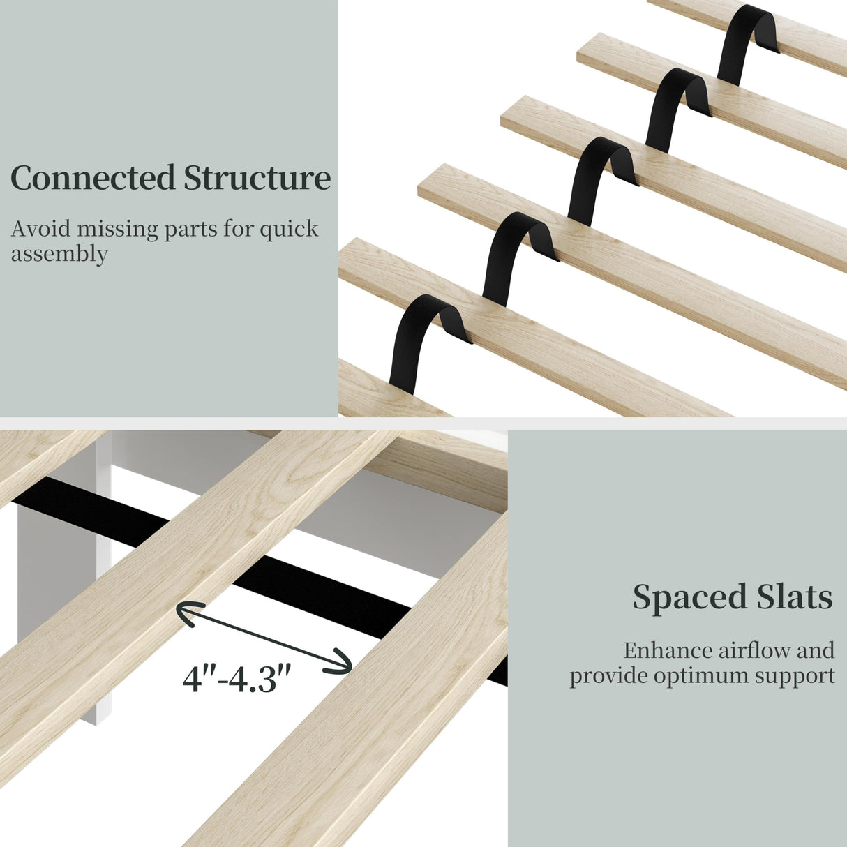 Yaheetech Wood Bed Full, Farmhouse White Rubberwood Platform Bed Frame with V-Designed Headboard, Sturdy Wooden Support Slats, Holds up to 800 Pounds, Noise-Free, Easy Assembly Yaheetech