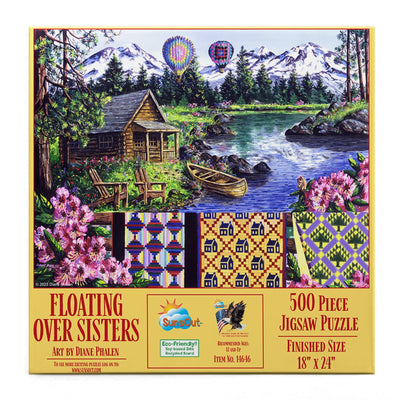 SUNSOUT INC - Floating Over Sisters 500-500 pc Jigsaw Puzzle by Artist: Diane Phalen - MPN # 14646