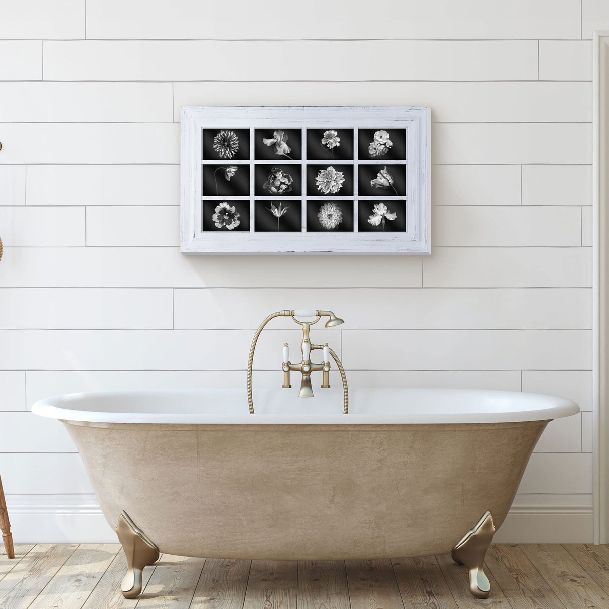 MELANNCO 12-Opening Wall Mount Frame Picture Collage, White MELANNCO