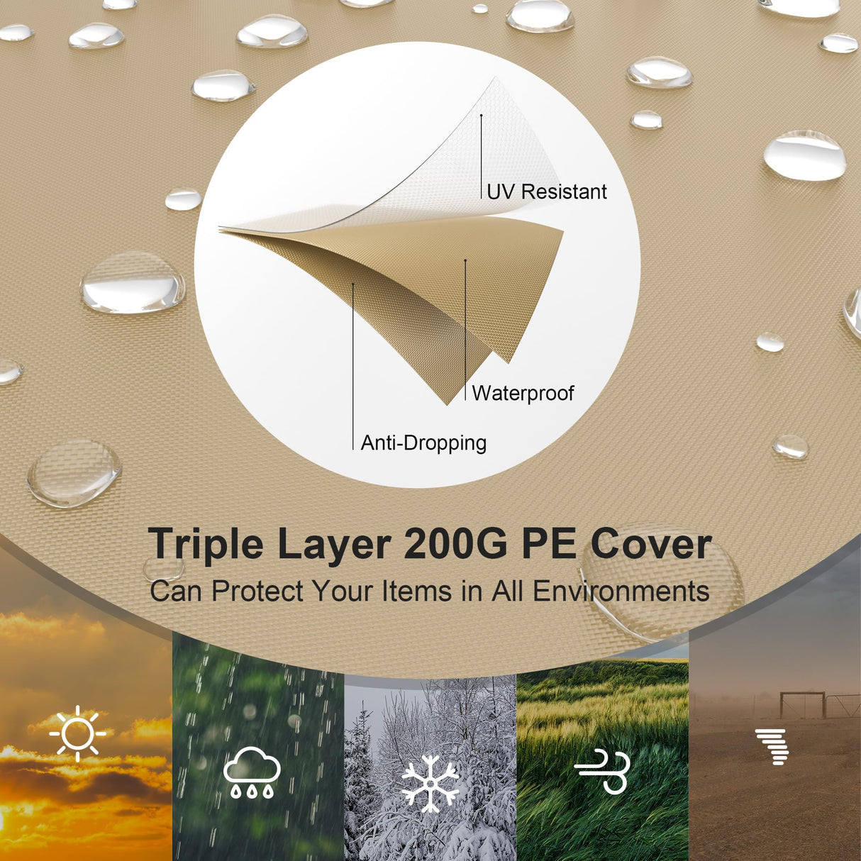 Morngardo Carport 10'x20' Heavy Duty Car Canopy Portable Garage with Roll-up Windows, Removable Sidewalls & Doors for Truck Boat Car Port, Party, Storage (Beige) Morngardo