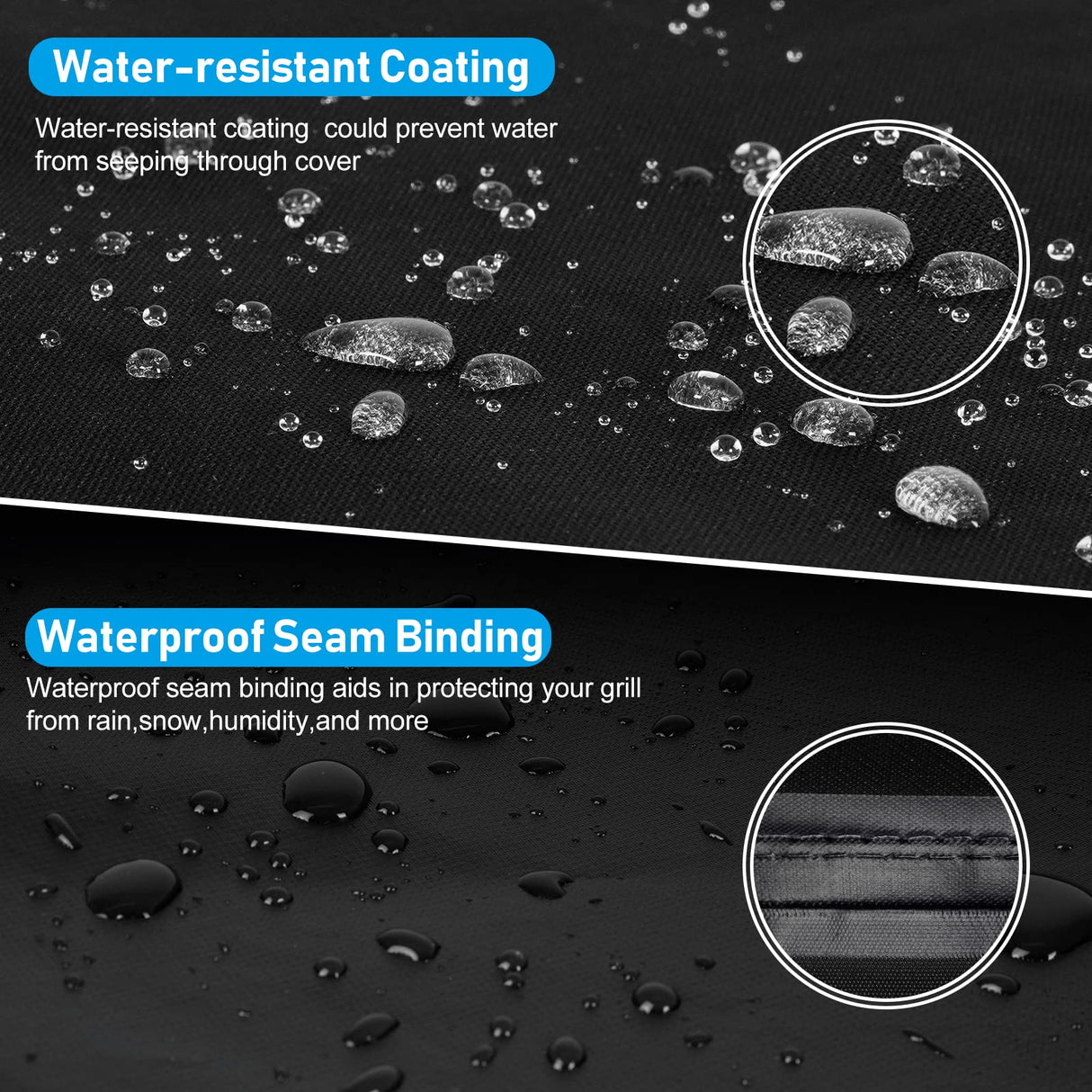 Griddle Cover for Blackstone 36" Griddle,Rip-Proof Upgraded Material Flat Top Grill Cover,Waterproof UV and Fade Resistant Grill Cover with Straps for Camp Chef and More 4-Burner Griddle KINGLY