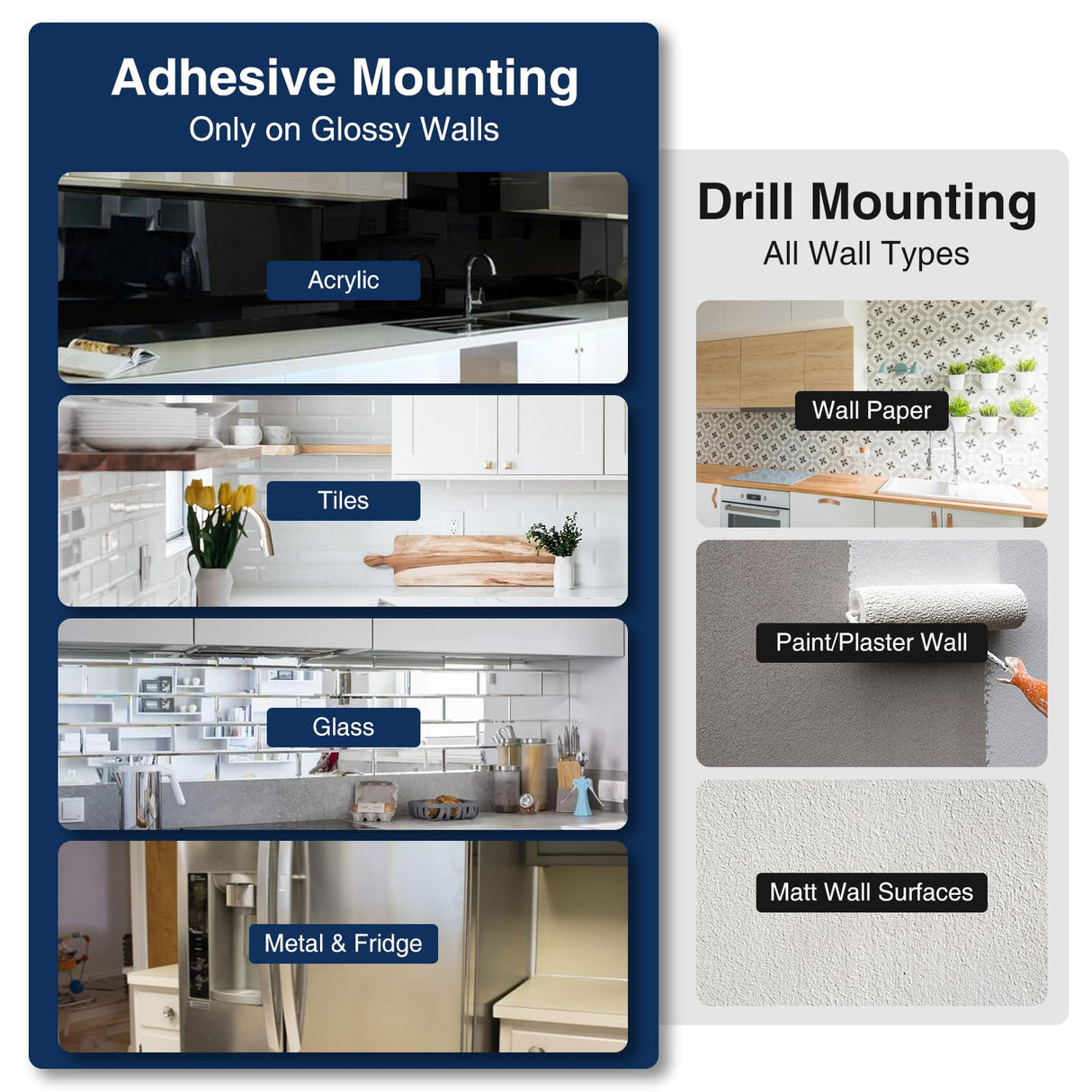 Gourmetop Magnetic Knife Holder for Wall, Knife Magnetic Strip No Drilling 16.5″, Kitchen Magnetic Knife Holder for Refrigerator, Wood Magnetic Knife Rack/Bar for Fridge Gourmetop