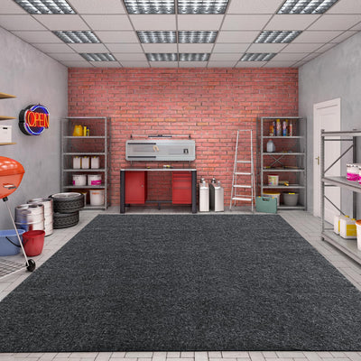 MABOZOO Garage Floor Mat 17x 7.4 Ft,Extra Large Garage Carpet,Reusable Absorbent Oil Spill Mat,Washable Garage Floor Mats for Under Car,Protects Floor from Spills, Drips and Stains,Garage Parking Mat