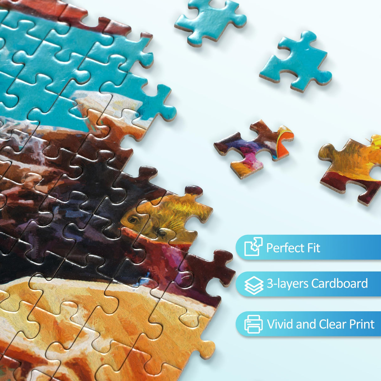 takfot Puzzles for Adults 1000 Pieces - Ocean Beach Sea Turtle Coral - 1000 Piece Puzzles with Letters on Back - Jigsaw Puzzles 1000 Pieces for Fun Game Nights - 27.6" L X 20.5" W, 1:1 Poster takfot