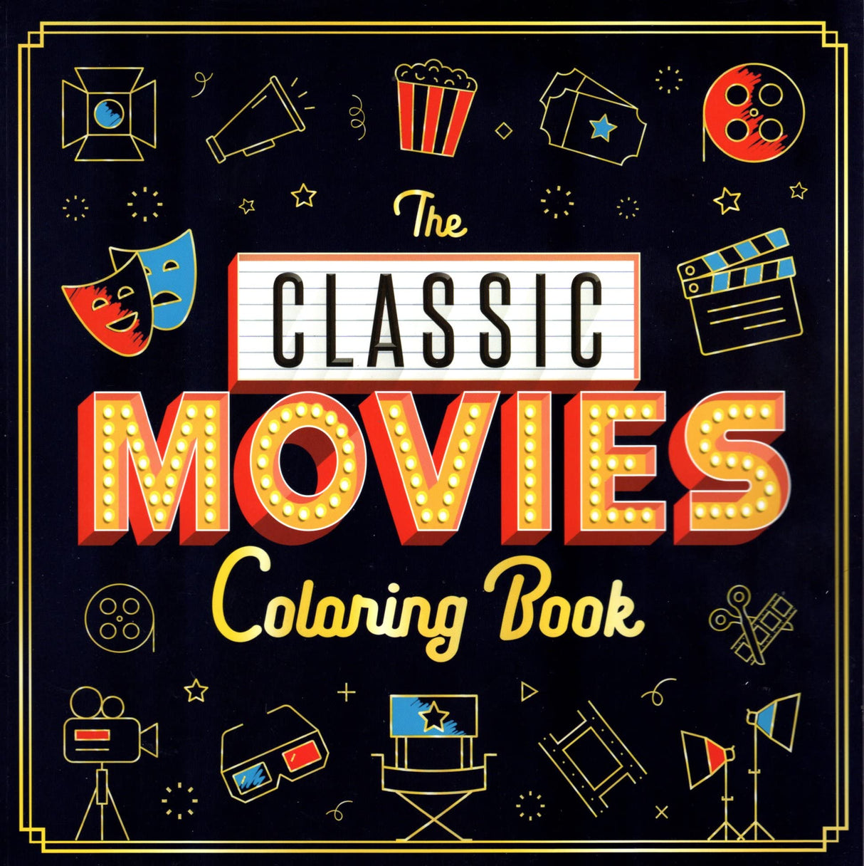 Classic Movies - Coloring Books for Adults WoodArtSupply