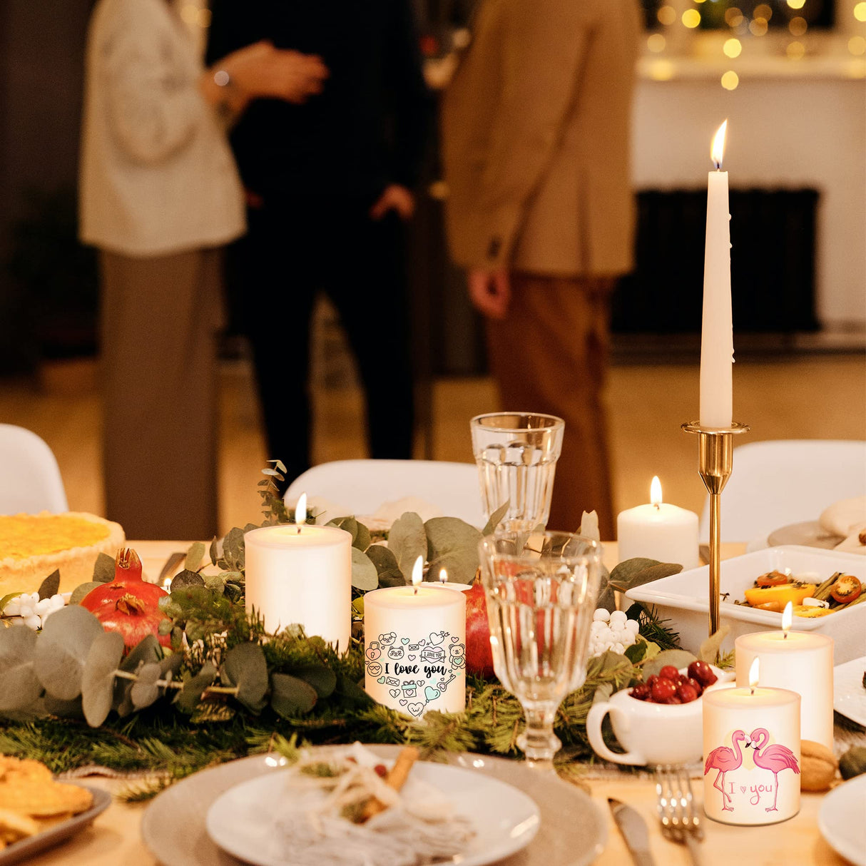 sweet grain 10oz Sublimation Glass Tealight Candle Holder with Bamboo Lids 12 Pcs Sublimation Frosted Glass Jar for Party Decorations, Birthday, Wedding and Dinner Table Decor sweet grain