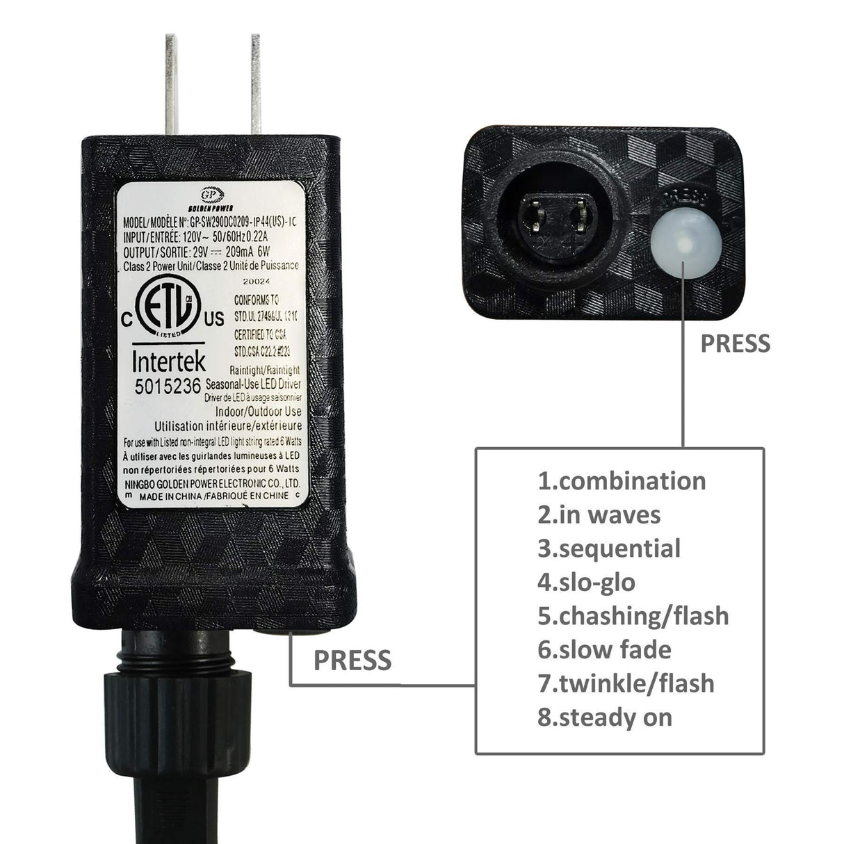 100-1000 LED Christmas Lights, Low Voltage Fairy String Lights with 8 Modes, Ideal for Xmax Tree, Garden, Home, Party, Halloween Festival Deco (500 LEDs, Warm White) PMS