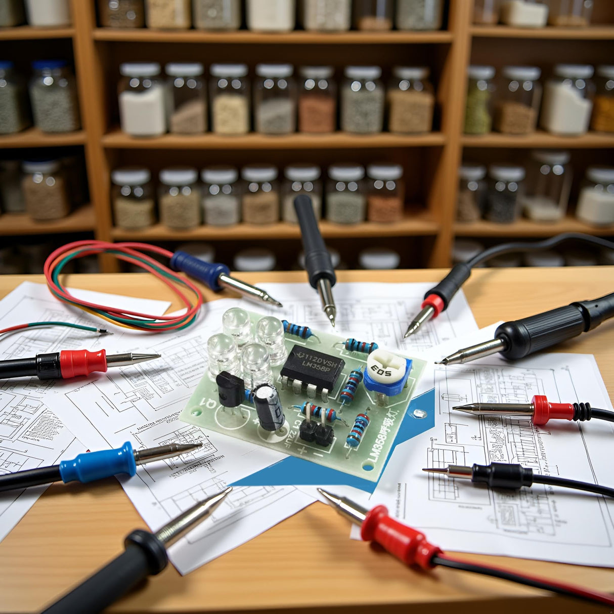 Soldering Practice Kit Learn to Solder Kits DIY Electronic Soldering Project Learning Board Soldering Stations Soldering and Desoldering Equipment Calsgkspray