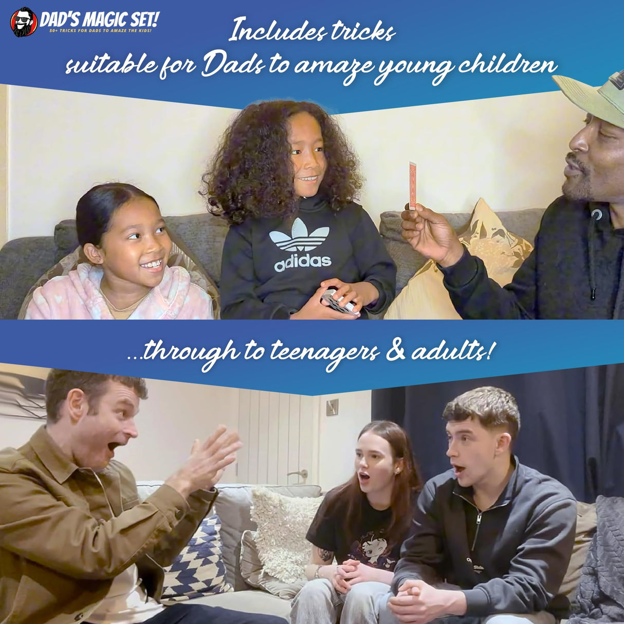 Dad’s Magic Set – 50 Awesome Tricks for Dad to Amaze The Family – Video Tutorials Included - Taught by 20-Year Pro Magician Martin John - A Great Fun Dad Gift Magic Smarty