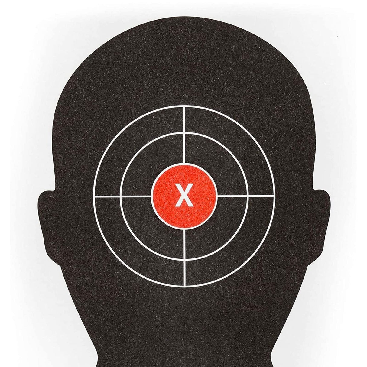 Juvale 50 Pack Paper Shooting Targets for Range, Bulk for Hunting, Silhouette with Red Bullseye (14x22 in) Juvale