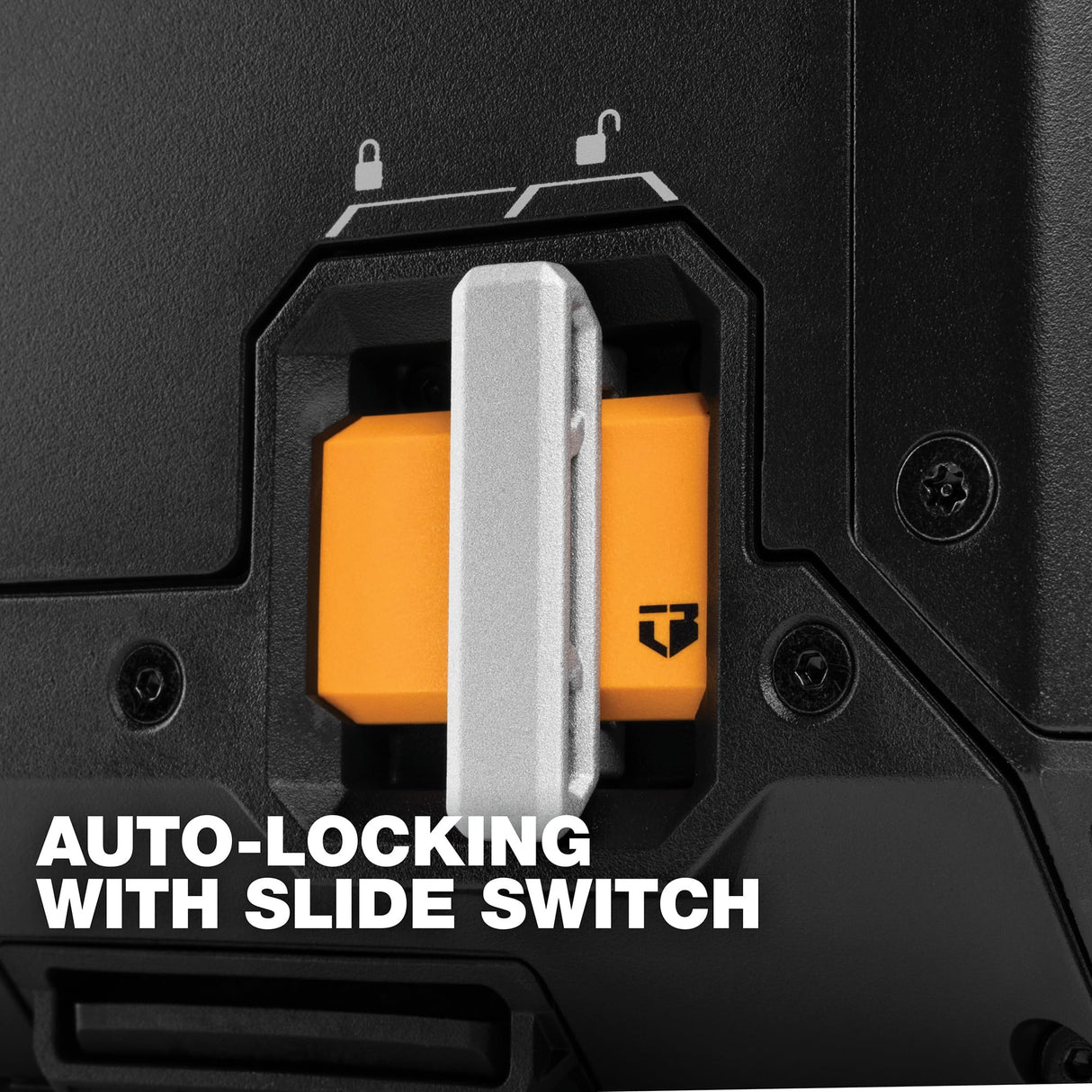 ToughBuilt StackTech Compact Tool Box Lockable Organizer with Removable Tray ToughBuilt