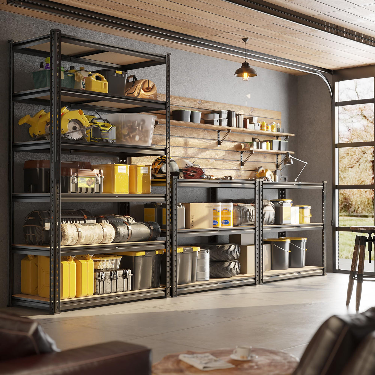 DurayLoly 78" H Metal Shelving 6 Tier Garage Shelving Adjustable 2400LBS Storage Shelves Heavy Duty Pantry Shelves for Kitchen Closet Basement Warehouse DurayLoly