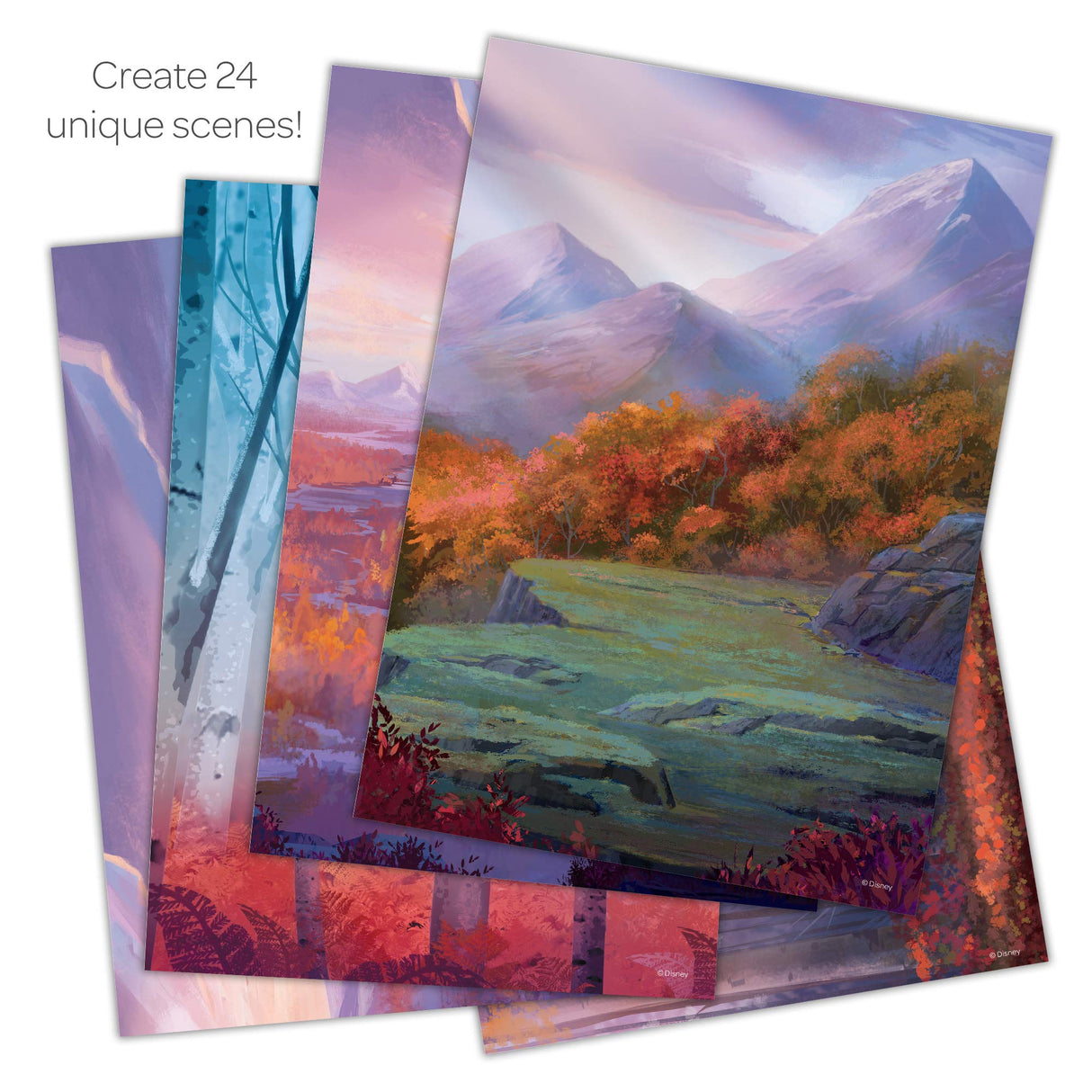 Disney Frozen 2 Create-a-Scene Sticker Pad and Sticker Scenes 46033, Multicolor Disney