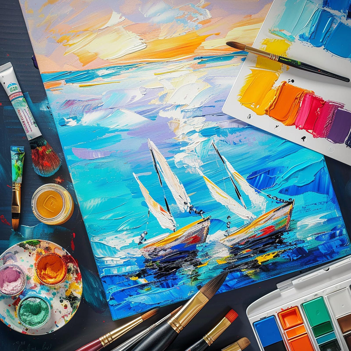 AETEXA Canvases for Painting 8x10 Inch, Canvas Bulk Pack of 12, 8 oz Primed Canvas Panel, Blank Canvas for Painting, Canvas Boards for Painting Acrylic and Oil, Art Supplies for Adults and Teens. AETEXA