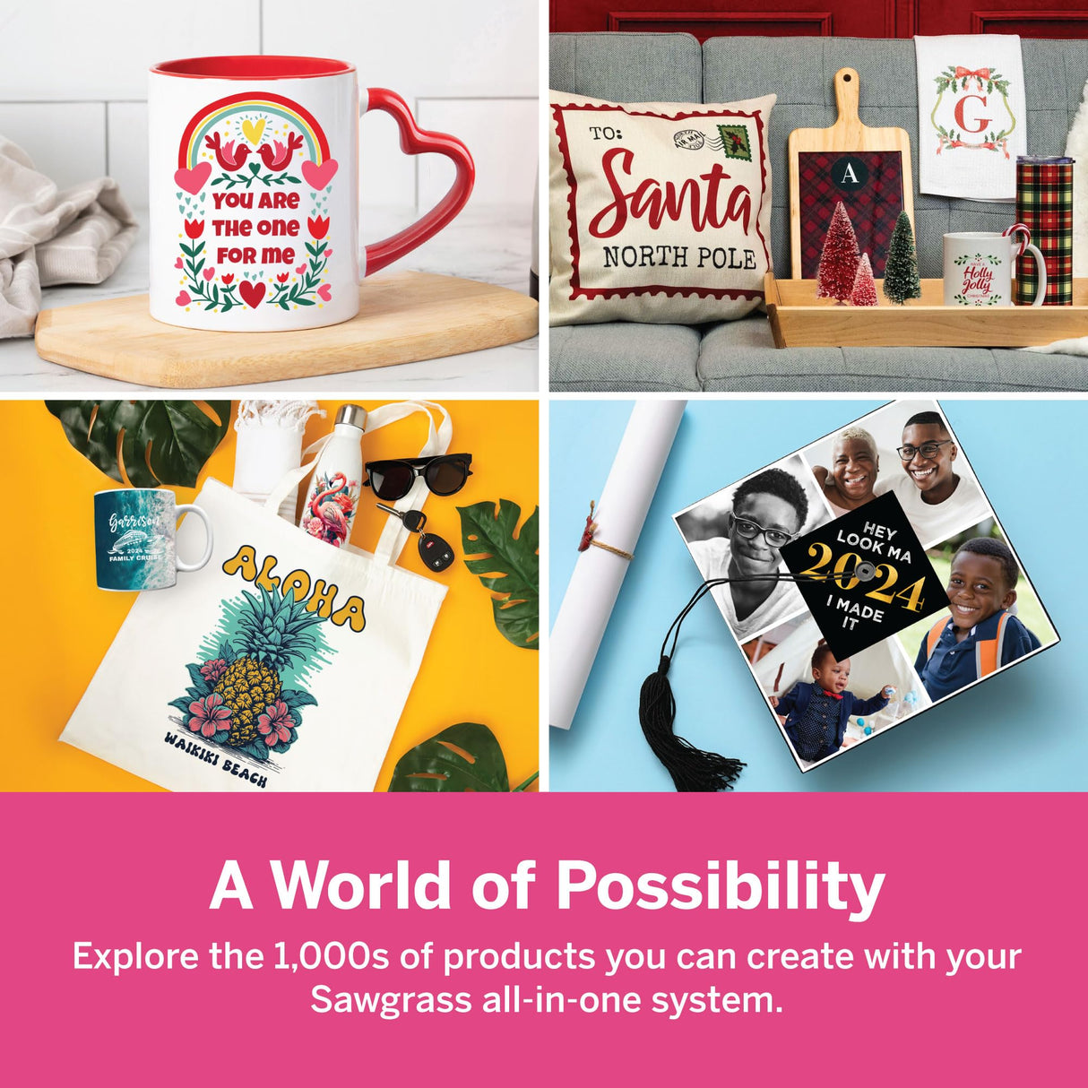 Sawgrass SG500 Sublimation Printer Bundle | Includes Professional Dye-Sublimation Printer with 31mL SubliJet UHD Inks & TruePix Sublimation Paper | Wi-Fi Connectivity | Create Custom Designs Sawgrass