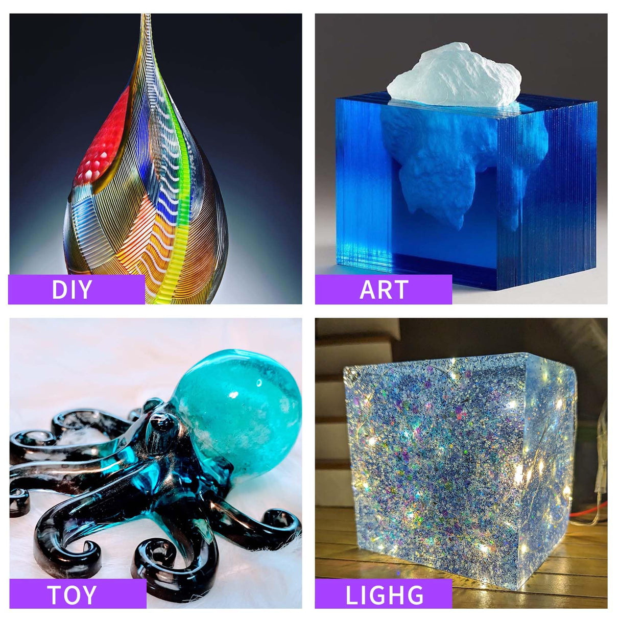 Deep Pour Epoxy Resin - 1.5 Gallon Crystal Clear Resin Epoxy Kit for 2-4" Pour Depths: Not Yellowing and No Bubble Self Leveling, for River Tables, Flower Preservation, and Mold Crafts Mix 2:1 Ratio Bonastella