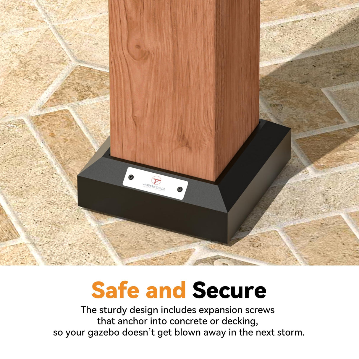 Modern Shade Rosewood Wood Gazebo 12' x 16', Cedar Framed Wood Grill Gazebo with Double Galvanized Steel Roof, Permanent Hardtop Wooden Pavilion with Sturdy Hooks for Garden, Backyard, Patio, and Deck Modern Shade Outdoor Living Spaces