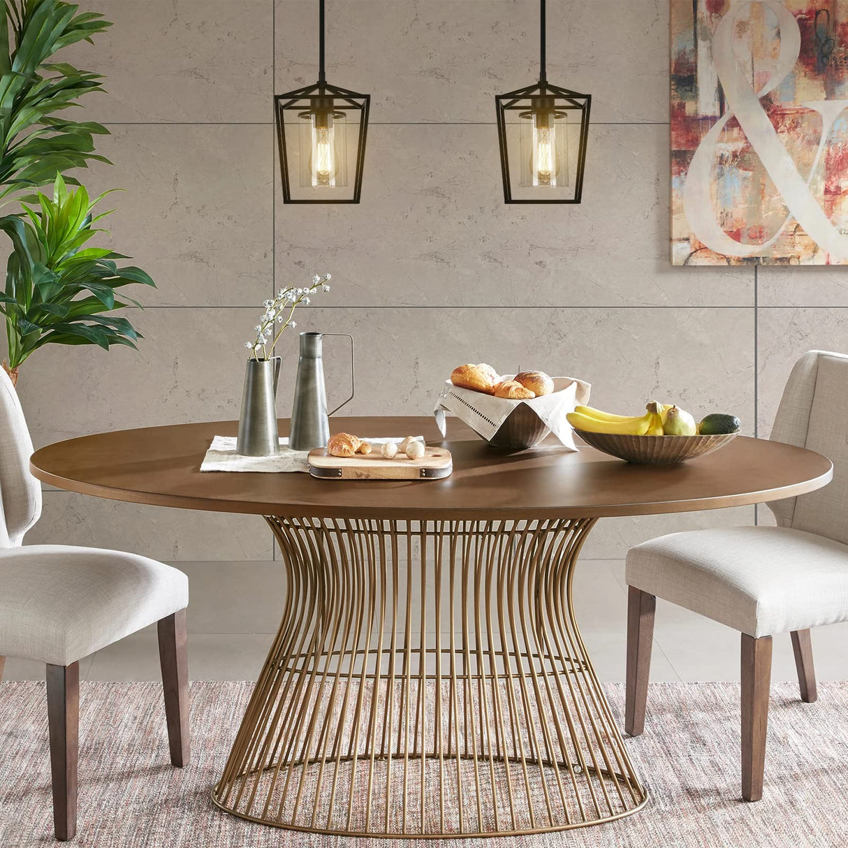 1-Light Black Pendant Light Fixture Farmhouse Iron Cage Metal Pendant Light Lantern Hanging Light Fixtures with Clear Glass Shade for Kitchen Island, Entryway, Dining Room, Hallway 5.9*5.9*8.27IN GZJunYo