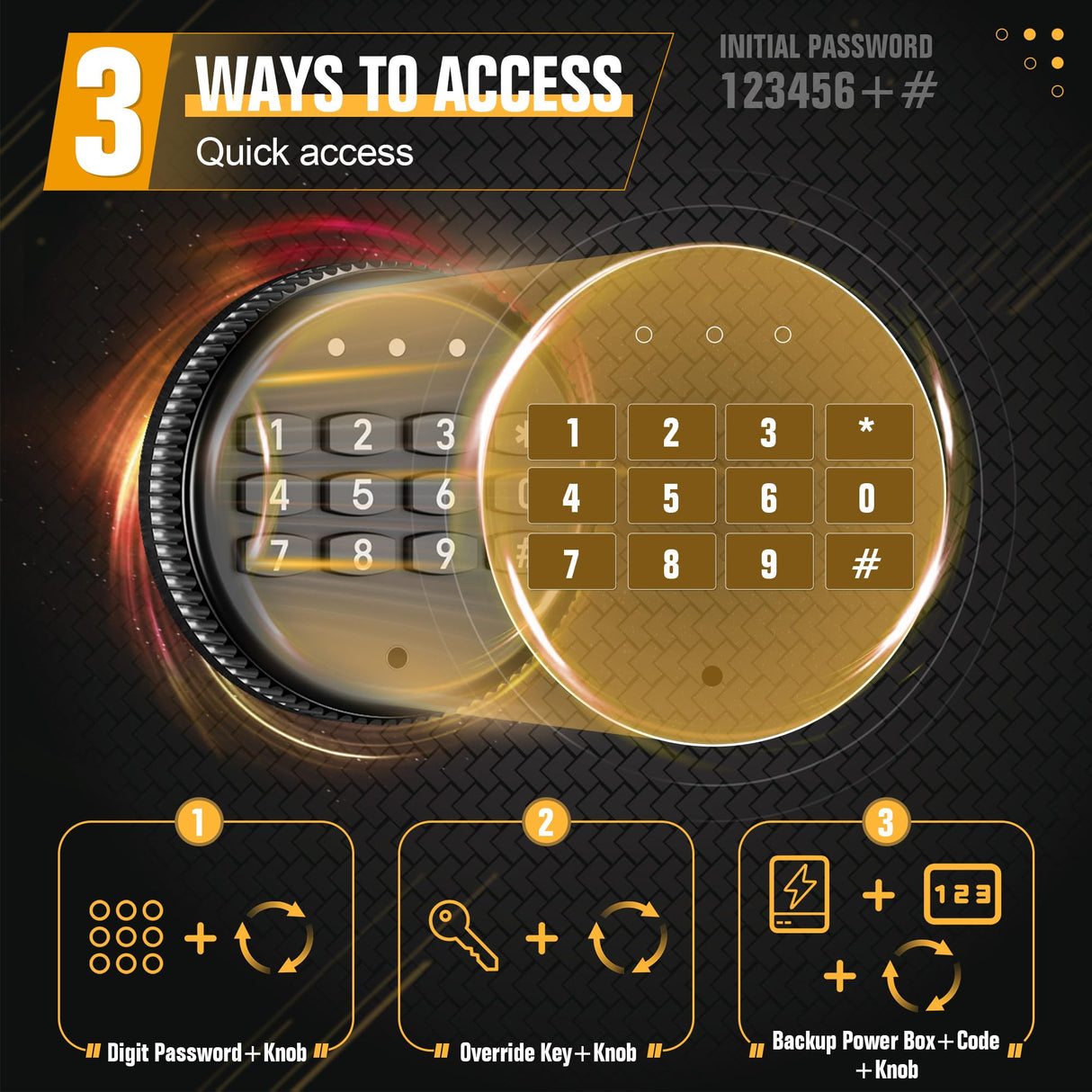 INTERGREAT 10-15 Rifle Gun Safe, Gun Cabinet for Home Rifle and Pistols with Digital Keypad and 4 Pistol Pockets, Quick Access Firearm Safes & Cabinets with Removable Shelf and Racks,Green INTERGREAT