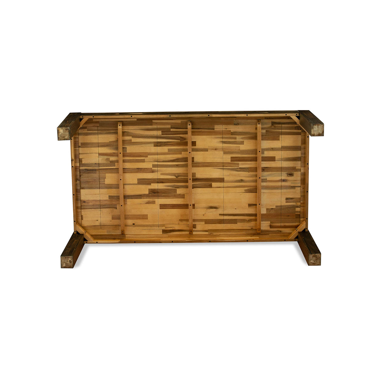 East West Furniture LM7-07-T Lismore Modern Dining Rectangle Rustic Farmhouse Table, 40x72 Inch, Jacobean East West Furniture